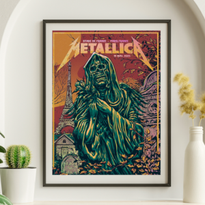 Metallica - Stade de France Paris France May 19, 2023 FOIL - Live Concert Poster Wall Art Print - 158112
