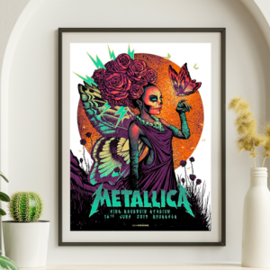 Metallica - King Baudyvin Stadium Brussels June 16, 2019 - Live Concert Poster Wall Art Print - 158113