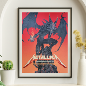 Metallica - North American Tour 2025 Santa Clara - Live Concert Poster Wall Art Print - 158114