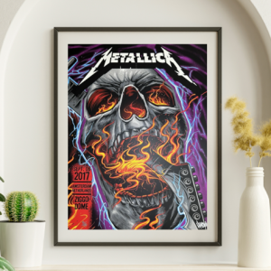 Metallica - Ziggo Dome Amsterdam Netherlands September 6, 2017 - Live Concert Poster Wall Art Print - 158115