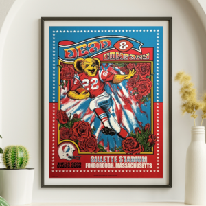 Dead and Company - Gillette Stadium Foxborough MA July 2 2022 - Live Concert Poster Wall Art Print - 131187