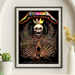 Metallica - North American Tour Charlotte 2025 FOIL - Live Concert Poster Wall Art Print - 158123