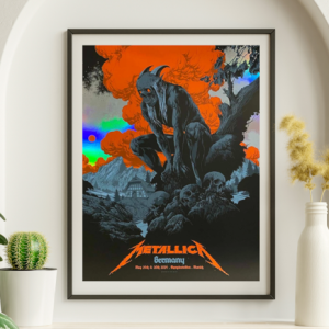 Metallica - Olympiastadion Munich Germany May 24, 2024 FOIL - Live Concert Poster Wall Art Print - 158124