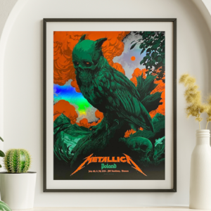 Metallica - PGE Narodowy Warsaw Poland July 5, 2024 FOIL - Live Concert Poster Wall Art Print - 158125