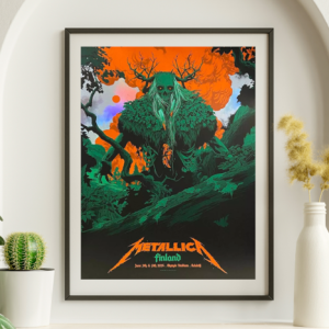 Metallica - Olympic Stadium Helsinki Finland June 7, 2024 FOIL - Live Concert Poster Wall Art Print - 158127