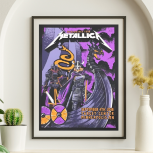 Metallica - Target Center Minneapolis MN September 4 2018 - Live Concert Poster Wall Art Print - 158132
