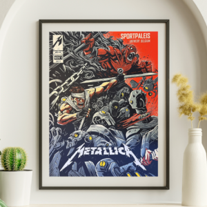 Metallica - Sportpalais Antwerp Belgium November 1 2017 - Live Concert Poster Wall Art Print - 158134