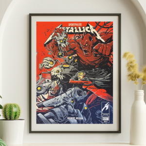 Metallica - Sportpalais Antwerp Belgium November 3 2017 - Live Concert Poster Wall Art Print - 158135
