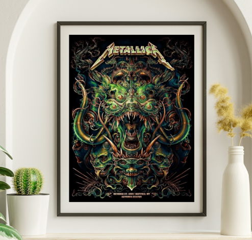 Metallica - Keybank Center Buffalo NY October 27 2018 - Live Concert Poster Wall Art Print - 158136