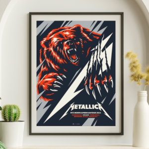 Metallica - North American Tour  2024 Chicago - Live Concert Poster Wall Art Print - 158140