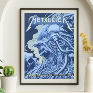 Metallica - Empire Polo Club Indio CA October 8, 2023 BLUE VARIANT - Live Concert Poster Wall Art Print - 158143