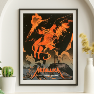 Metallica - Arena Nationala Bucuresti Romania August 14 2019 ORANGE VARIANT - Live Concert Poster Wall Art Print - 158146