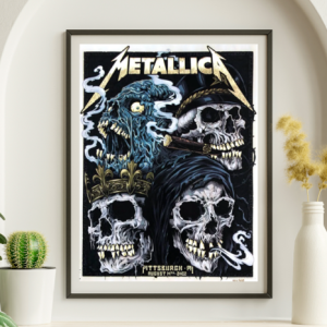 Metallica - Pittsburgh PA August 14 2022 - Live Concert Poster Wall Art Print - 158150