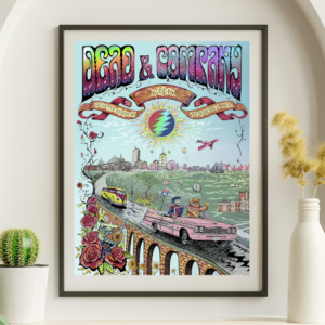 Dead and Company - Gillette Stadium Foxborough MA June 22, 2019 FOIL - Live Concert Poster Wall Art Print - 131192