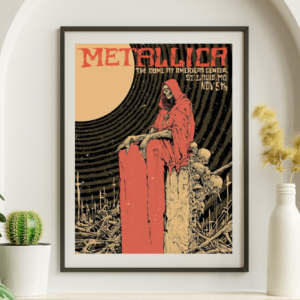 Metallica - The Dome Americas Center St Louis MO November 5 2023 - Live Concert Poster Wall Art Print - 158156