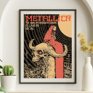 Metallica - The Dome Americas Center St Louis MO November 3 2023 - Live Concert Poster Wall Art Print - 158157