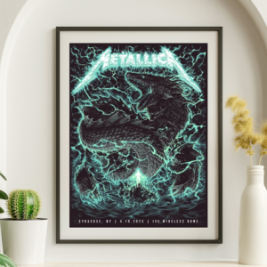 Metallica - JVA Wireless Dome Syracuse NY April 19 2025 - Live Concert Poster Wall Art Print - 158164