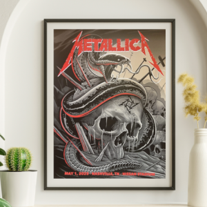 Metallica - Nissan Stadium Nashville TN May 1, 2025 - Live Concert Poster Wall Art Print - 158167
