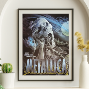 Metallica - Commonwealth Stadium Edmonton Alberta CA August 23 2024 - Live Concert Poster Wall Art Print - 158171