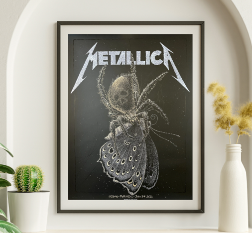 Metallica - Lisbon Portugal July 3 2022 - Live Concert Poster Wall Art Print - 158180