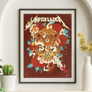 Metallica - Wisconsin Entertainment Center Milwaukee WI October 16 2018 - Live Concert Poster Wall Art Print - 158182