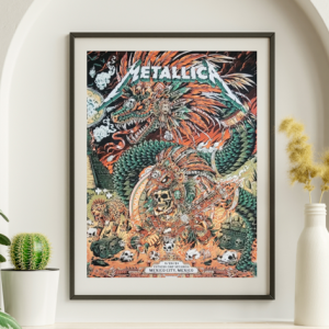 Metallica - Estadio GNP Seguros Mexico City Mexico September 29 2024 - Live Concert Poster Wall Art Print - 158183