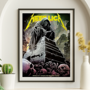 Metallica - Estadio GNP Seguros Mexico City Mexico September 20 2024 - Live Concert Poster Wall Art Print - 158184