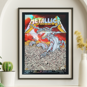 Metallica - PPC Paints Arena Pittsburgh PA October 10 2018 FOIL  - Live Concert Poster Wall Art Print - 158192