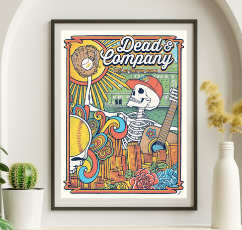 Dead and Company - Fenway Park Boston MA June 25 2023 - Live Concert Poster Wall Art Print - 131196