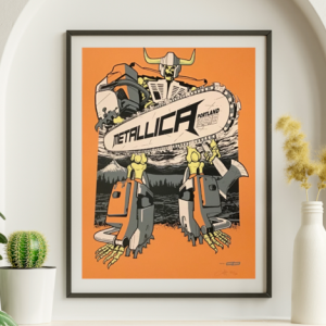 Metallica - Portland OR December 5 2018 ORANGE VARIANT - Live Concert Poster Wall Art Print - 158195