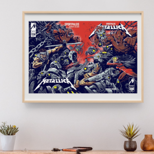 Metallica - Sportpalais Antwerp Belgium November 1 2017 FULLSHEET – Live Concert Poster Wall Art Print - 158197