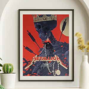 Metallica - Historic Crew Stadium Columbus OH May 9 2025 RED VARIANT - Live Concert Poster Wall Art Print - 158201