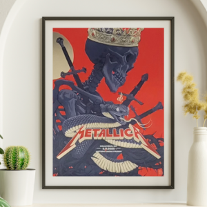 Metallica - Historic Crew Stadium Columbus OH May 11 2025 RED VARIANT - Live Concert Poster Wall Art Print - 158202