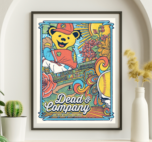 Dead and Company - Fenway Park Boston MA June 24 2023 - Live Concert Poster Wall Art Print - 131197