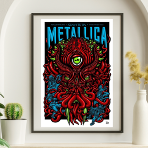 Metallica - Seattle WA August 9 2017 – Live Concert Poster Wall Art Print - 158203