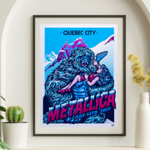 Metallica - Quebec City Canada July 4 2017 - Live Concert Poster Wall Art Print - 158209