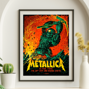Metallica - Don Haskins Center El Paso TX February 28 2019 - Live Concert Poster Wall Art Print - 158211