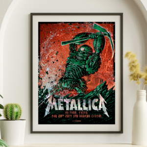 Metallica - Don Haskins Center El Paso TX February 28 2019 SWIRL FOIL - Live Concert Poster Wall Art Print - 158213