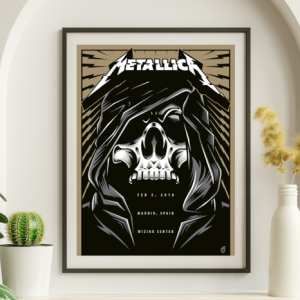 Metallica - Wizink Center Madrid Spain February 3 2018 - Live Concert Poster Wall Art Print - 158214
