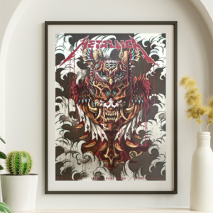 Metallica - Intrust Bank Arena Wichita KS March 4 2019 RED VARIANT - Live Concert Poster Wall Art Print - 158218