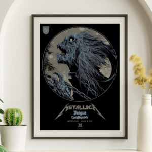 Metallica - Airport Letnany Prague Czech Republic August 18 2019 - Live Concert Poster Wall Art Print - 158222