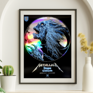 Metallica - Airport Letnany Prague Czech Republic August 18 2019 FOIL - Live Concert Poster Wall Art Print - 158223