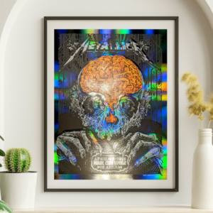 Metallica - Prague Czech Republic April 2 2018 FOIL 2 - Live Concert Poster Wall Art Print - 158224