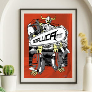 Metallica - Portland OR December 5 2018 RED VARIANT - Live Concert Poster Wall Art Print - 158225