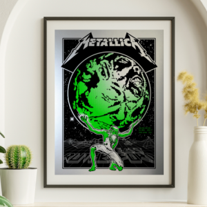 Metallica - East Rutherford NJ May 14 2017 CHROME VARIANT - Live Concert Poster Wall Art Print - 158227