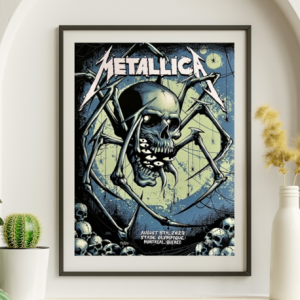 Metallica - Stade Olympique Montreal Quebec August 11 2023 - Live Concert Poster Wall Art Print - 158228