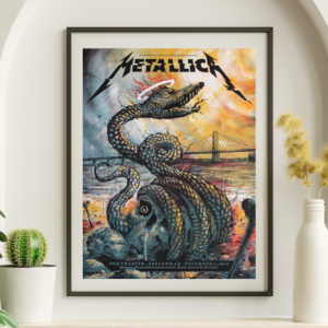 Metallica - Fox Theater Oakland CA December 17 2016 - Live Concert Poster Wall Art Print - 158234