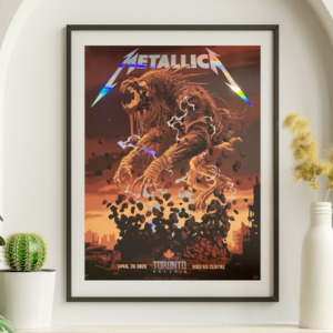 Metallica - Rogers Centre Ontario Canada April 26 2025 FOIL - Live Concert Poster Wall Art Print - 158237