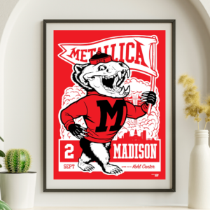 Metallica - Kohl Center Madison WI September 2 2018 - Live Concert Poster Wall Art Print - 158240