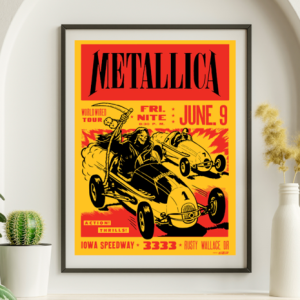 Metallica - Iowa Speedway Newton IA June 9 2017 - Live Concert Poster Wall Art Print - 158243
